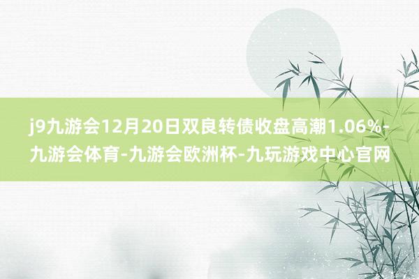 j9九游会12月20日双良转债收盘高潮1.06%-九游会体育-九游会欧洲杯-九玩游戏中心官网