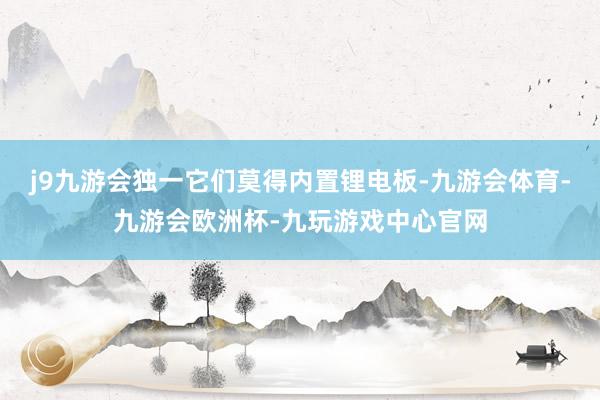 j9九游会独一它们莫得内置锂电板-九游会体育-九游会欧洲杯-九玩游戏中心官网