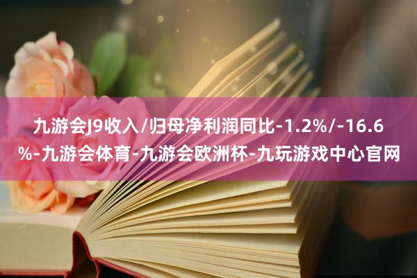 九游会J9收入/归母净利润同比-1.2%/-16.6%-九游会体育-九游会欧洲杯-九玩游戏中心官网