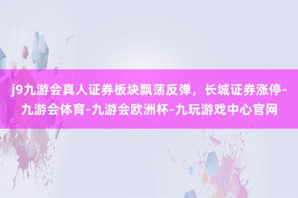 j9九游会真人证券板块飘荡反弹，长城证券涨停-九游会体育-九游会欧洲杯-九玩游戏中心官网