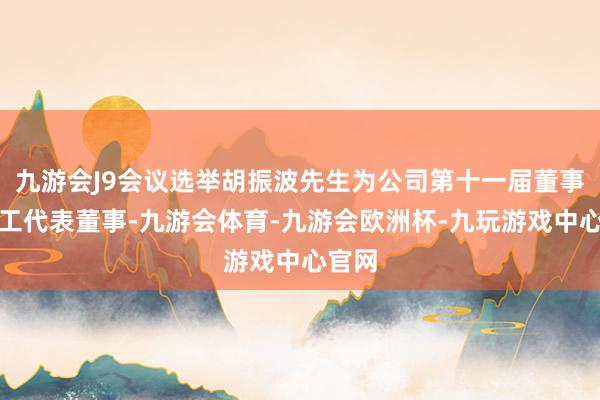 九游会J9会议选举胡振波先生为公司第十一届董事会员工代表董事-九游会体育-九游会欧洲杯-九玩游戏中心官网