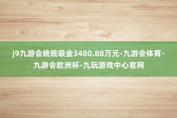 j9九游会统统吸金3480.88万元-九游会体育-九游会欧洲杯-九玩游戏中心官网