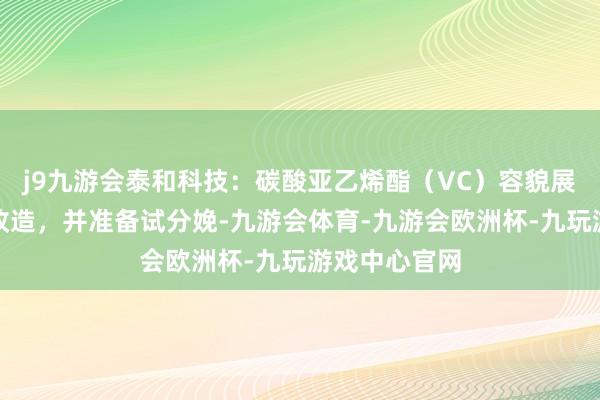 j9九游会泰和科技：碳酸亚乙烯酯（VC）容貌展望近期完成改造，并准备试分娩-九游会体育-九游会欧洲杯-九玩游戏中心官网