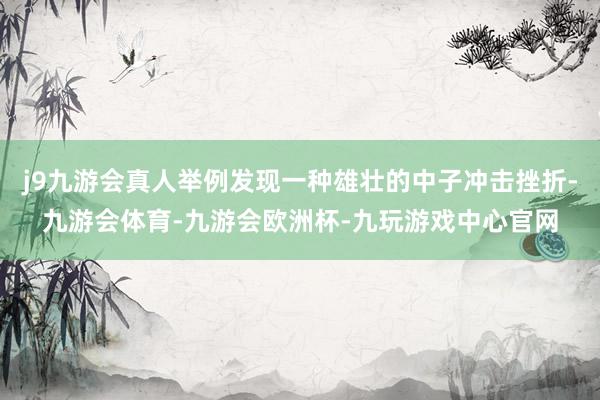 j9九游会真人举例发现一种雄壮的中子冲击挫折-九游会体育-九游会欧洲杯-九玩游戏中心官网