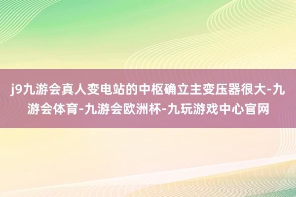 j9九游会真人变电站的中枢确立主变压器很大-九游会体育-九游会欧洲杯-九玩游戏中心官网