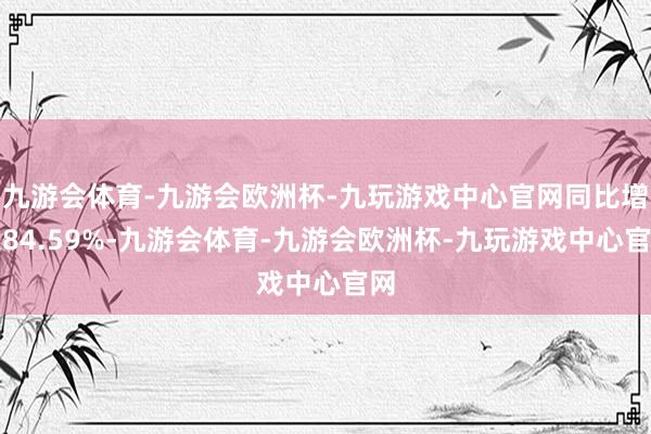 九游会体育-九游会欧洲杯-九玩游戏中心官网同比增长84.59%-九游会体育-九游会欧洲杯-九玩游戏中心官网